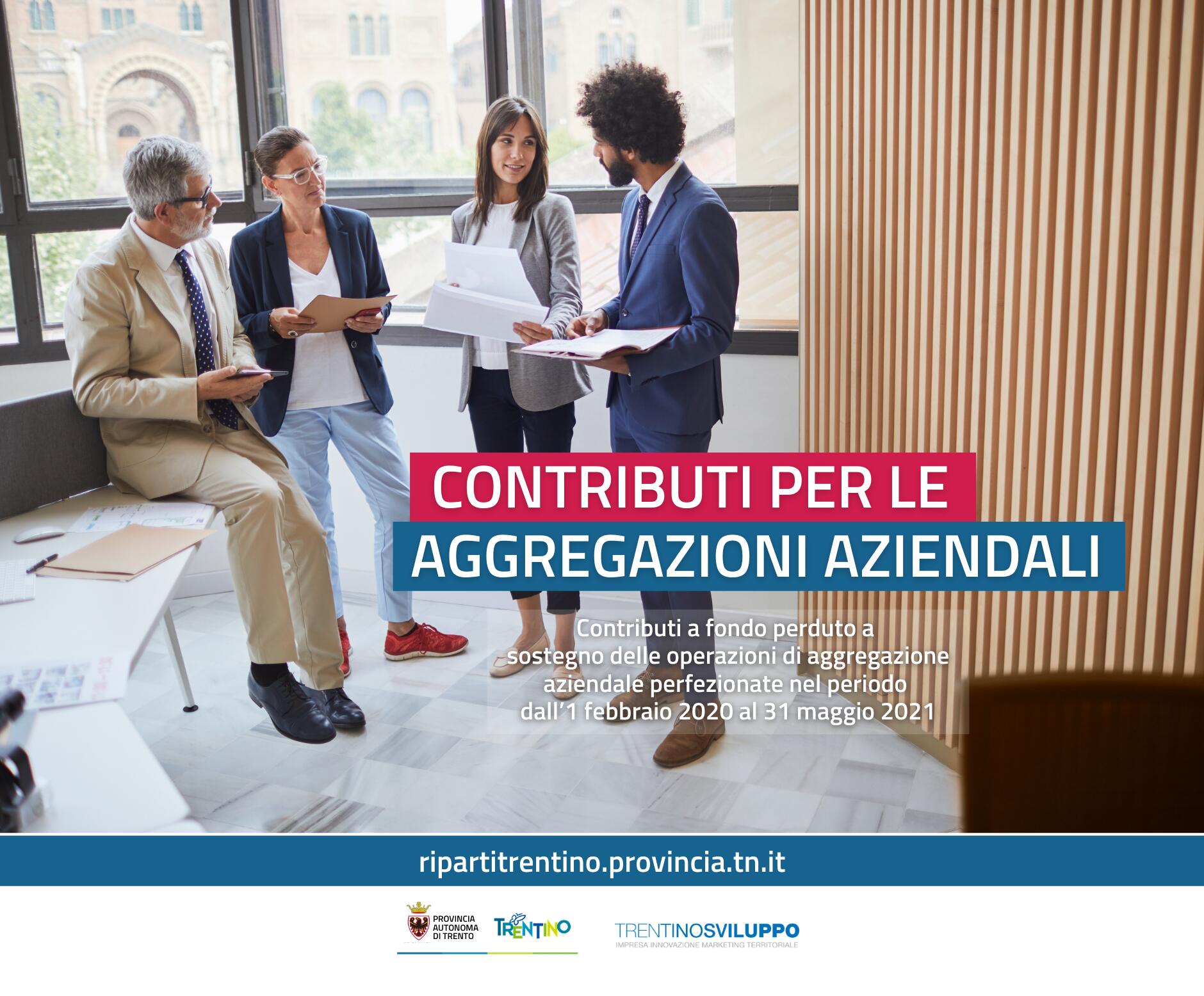 Dal 16 novembre al via le domande. Maggiori informazioni sul sito ripartitrentino.provincia.tn.it.