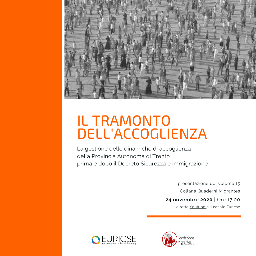 Martedì 24 ottobre alle 17 in diretta sul canale Youtube di Euricse la presentazione della ricerca commissionata da un pool di organizzazioni locali.