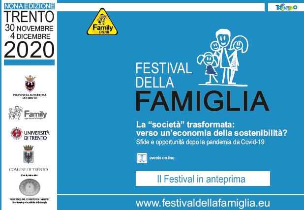 Il Festival si terrà online da lunedì 30 novembre a venerdì 4 dicembre 2020.